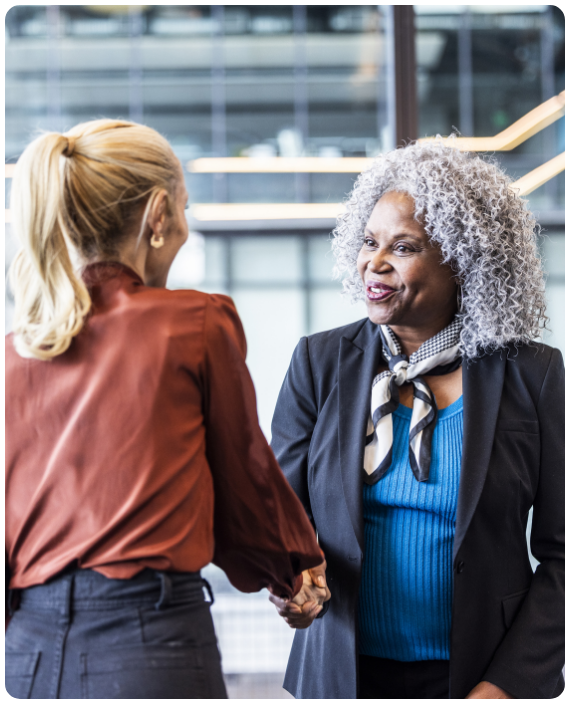 Lady Shaking Hands